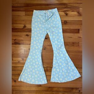 Large Daisies  altar’d state flare jeans